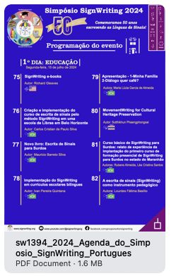 Schedule Portuguese